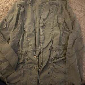 Lucky Brand Khaki Button-Up Shirt